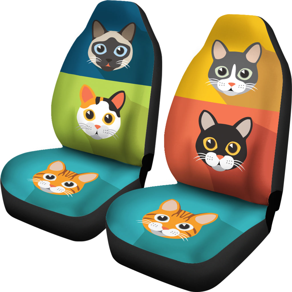 Cute Cats Car Seat Covers for Cat Lovers