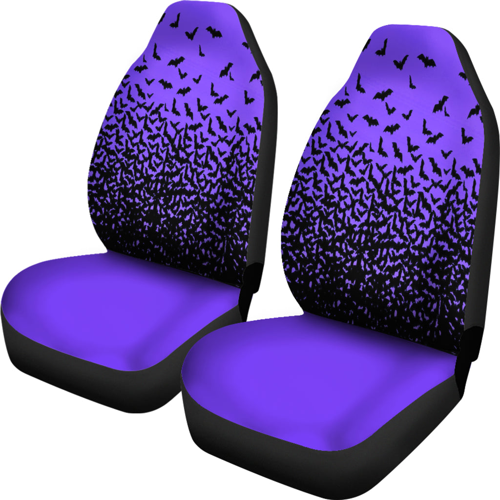 Halloween Bats Purple Car Seat Covers