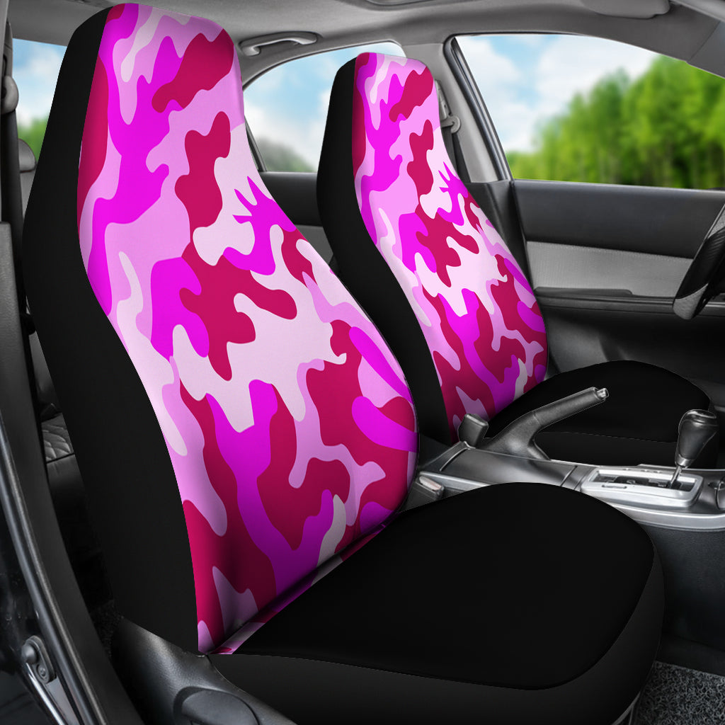 Pink Camouflage Custom Car Seat Covers