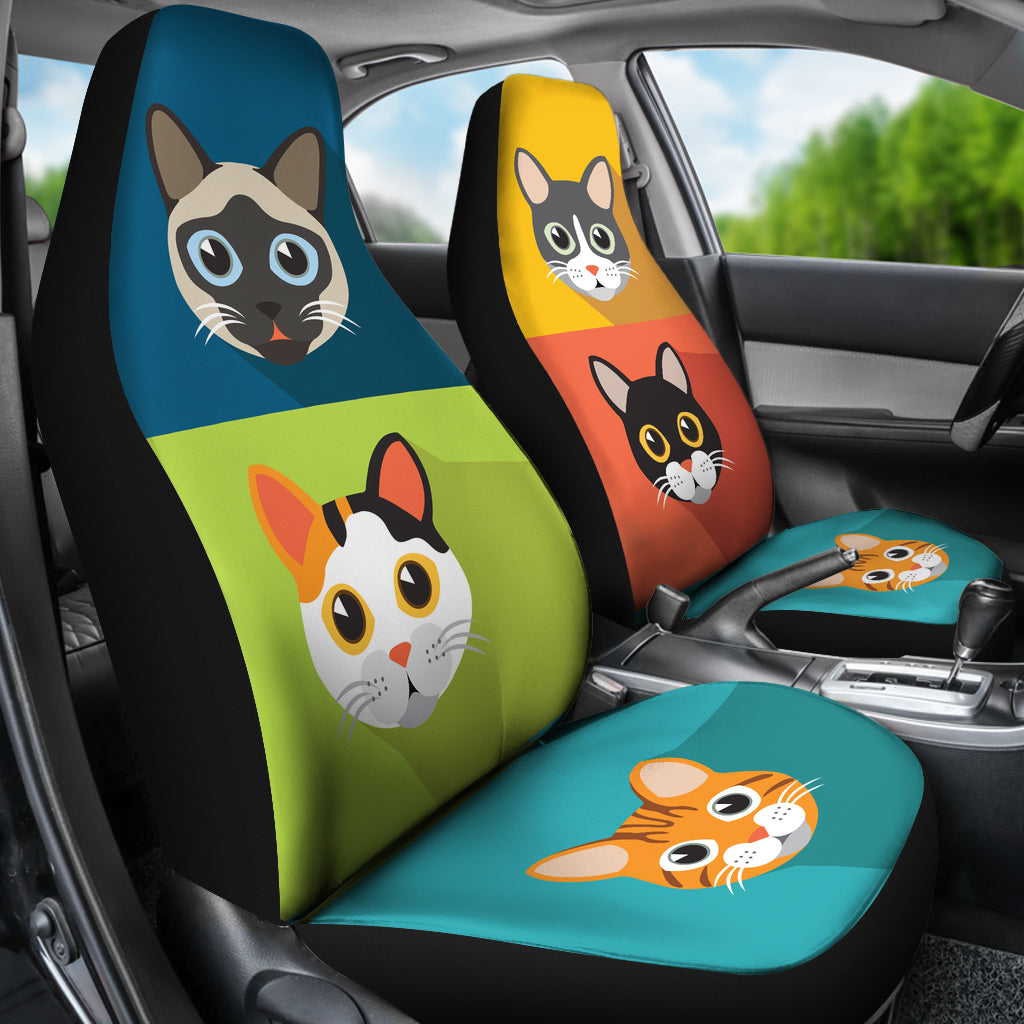 Cute Cats Car Seat Covers for Cat Lovers