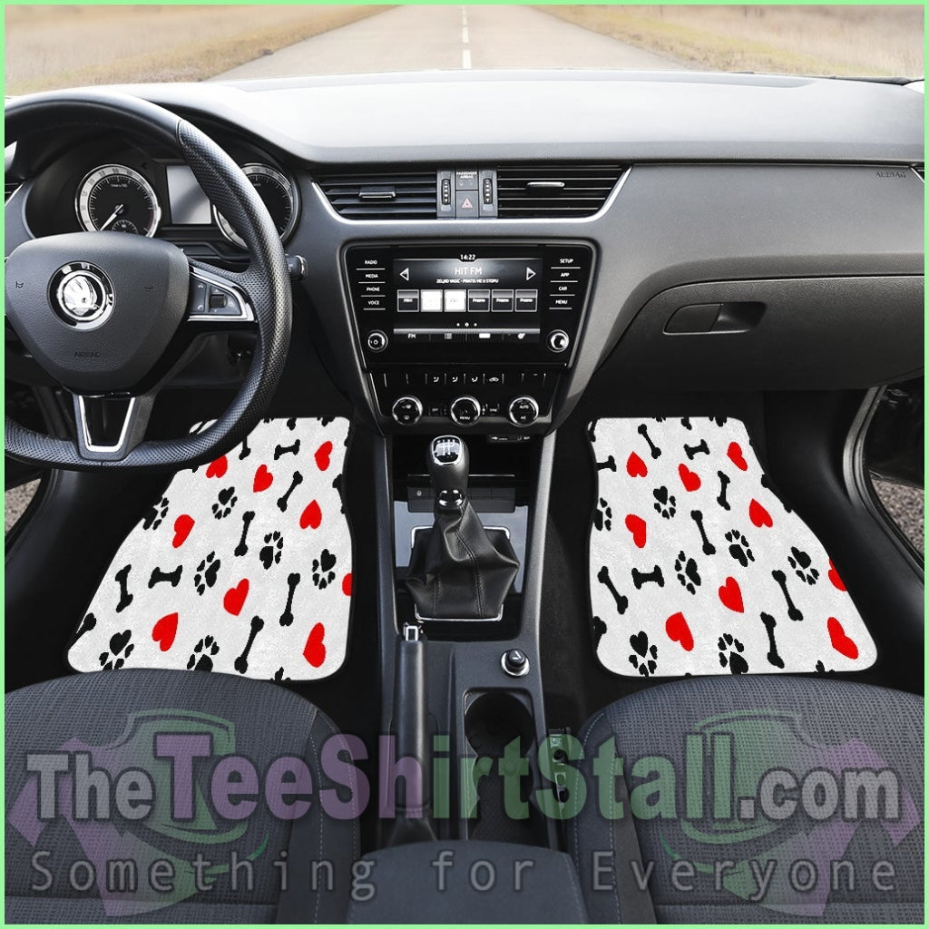 Front/back Dog Love Car Mats