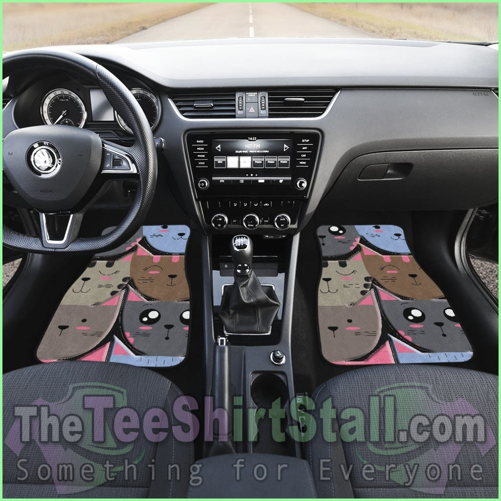 Girly Cat Car Floor Mat