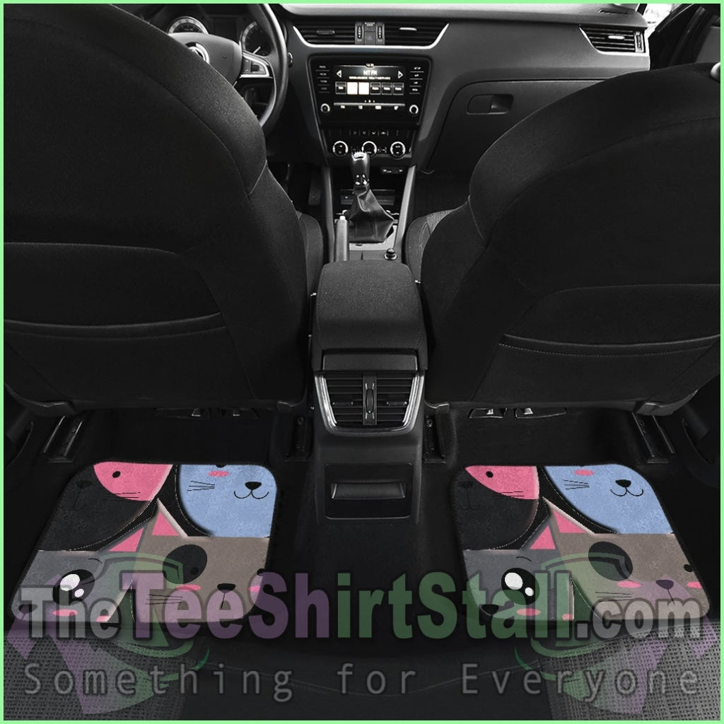 Girly Cat Car Floor Mat