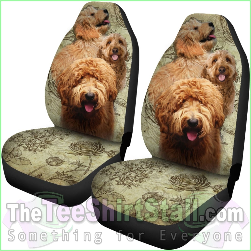 Goldendoodle Car Seat Covers (Set Of 2)