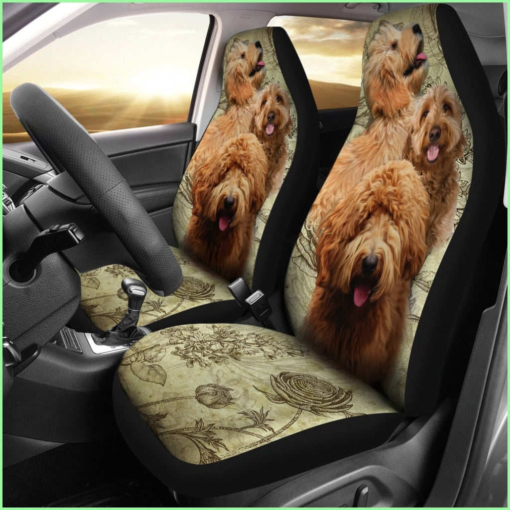 Goldendoodle Car Seat Covers (Set Of 2)