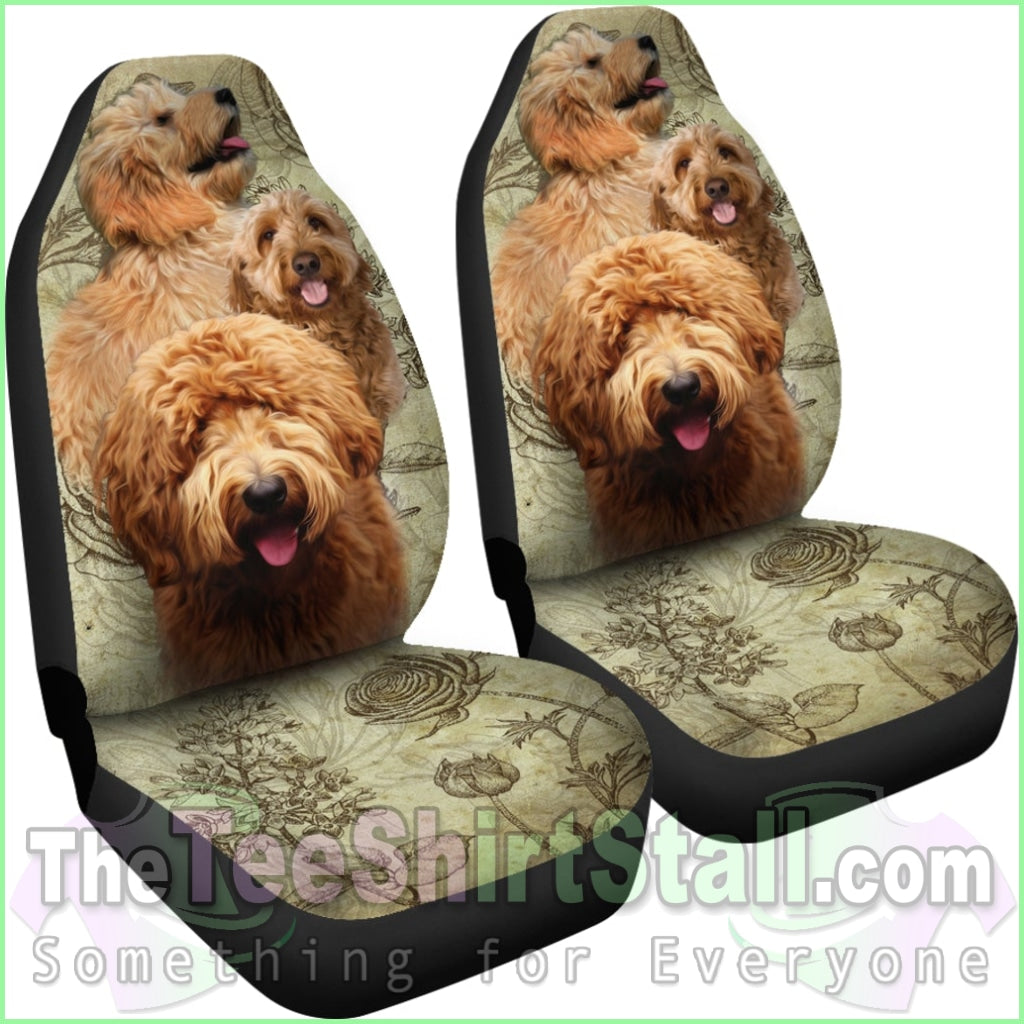 Goldendoodle Car Seat Covers (Set Of 2)