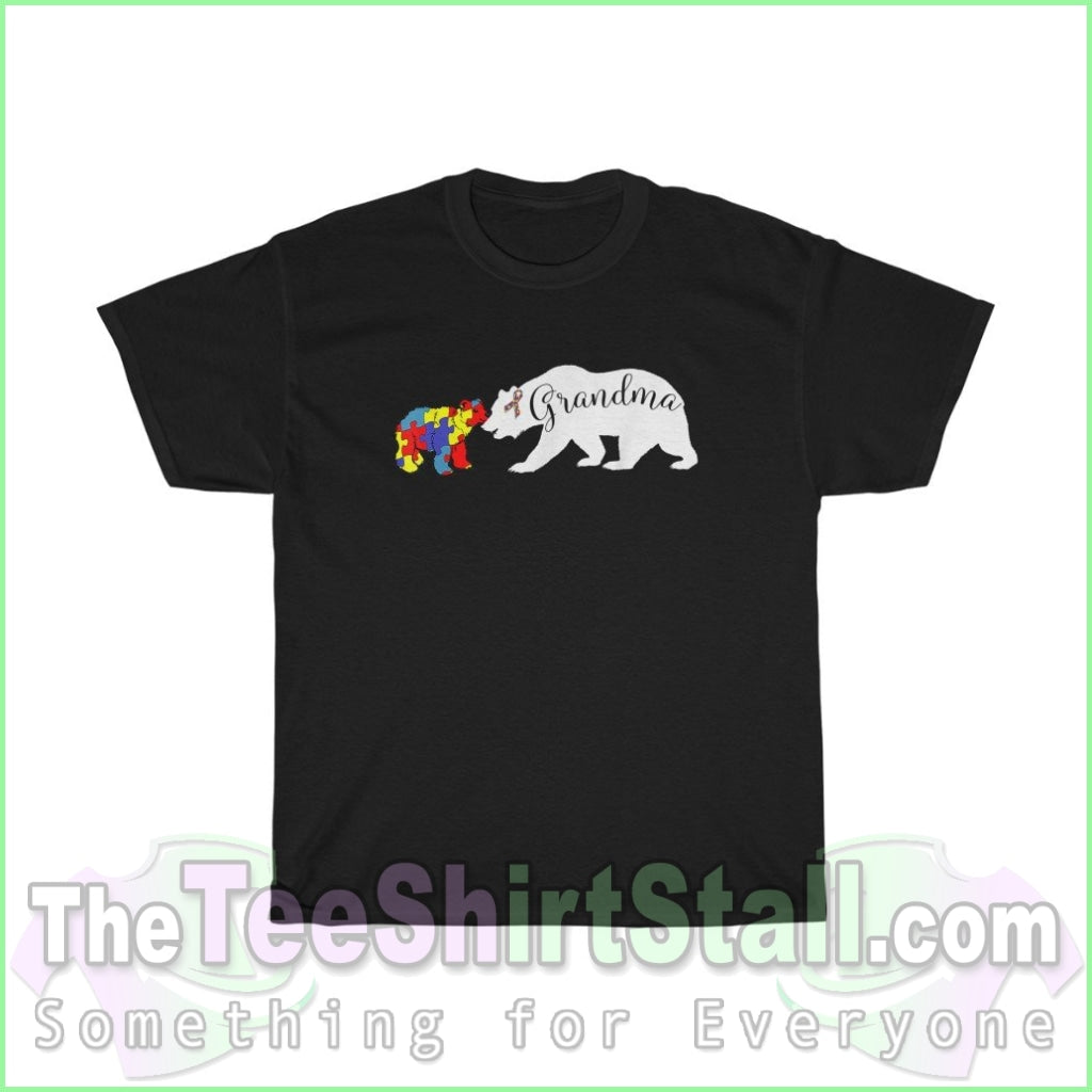 Grandma Bear - Autism Tee S / Black T-Shirt