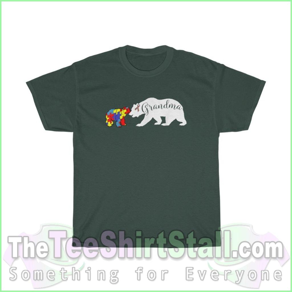 Grandma Bear - Autism Tee S / Forest Green T-Shirt