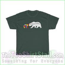 Load image into Gallery viewer, Grandma Bear - Autism Tee S / Forest Green T-Shirt
