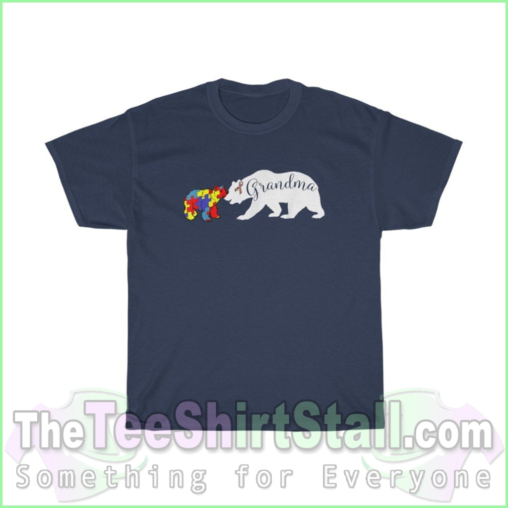 Grandma Bear - Autism Tee S / Navy T-Shirt