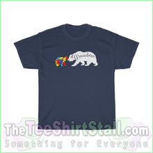 Load image into Gallery viewer, Grandma Bear - Autism Tee S / Navy T-Shirt
