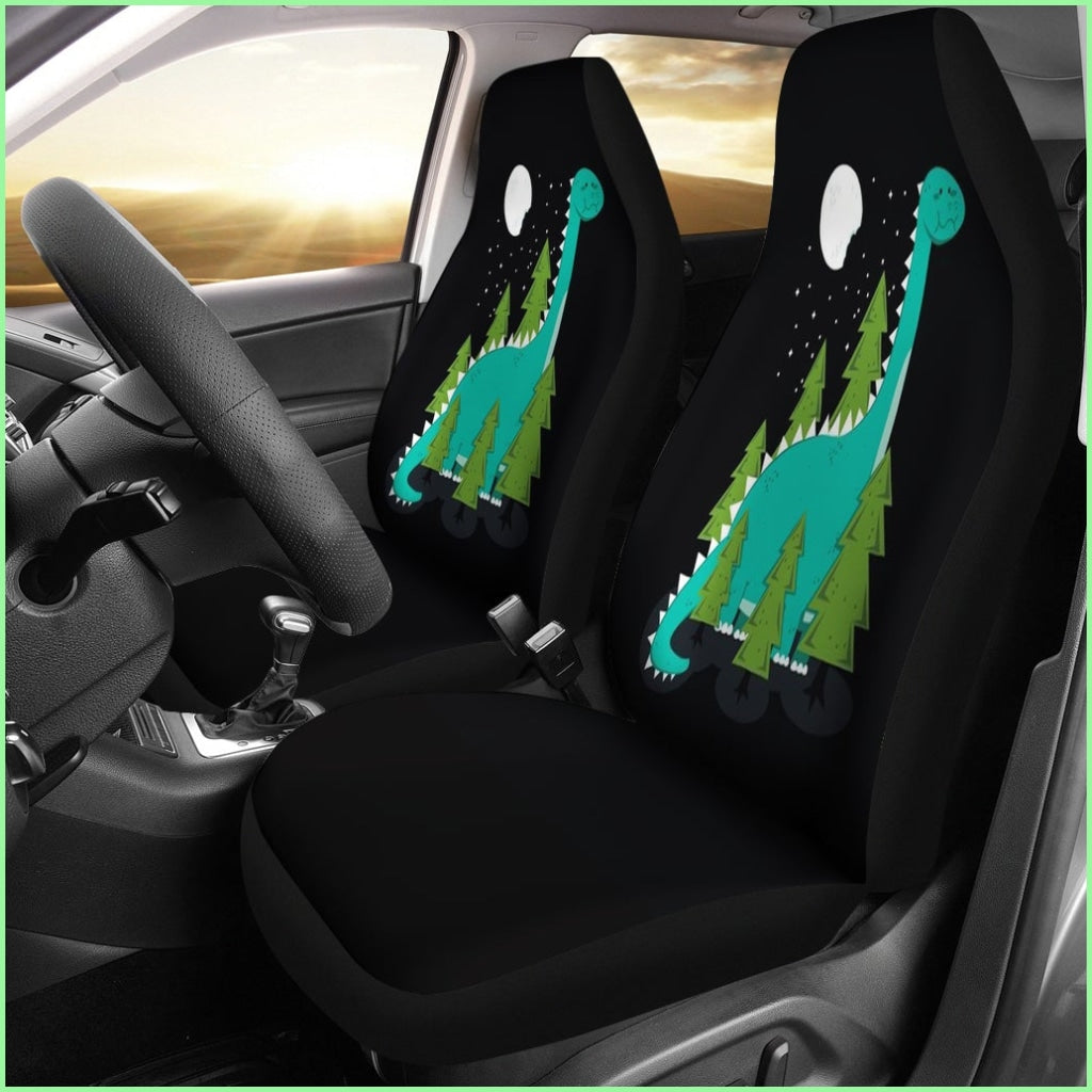 Green Dinosaur Car Seat Covers