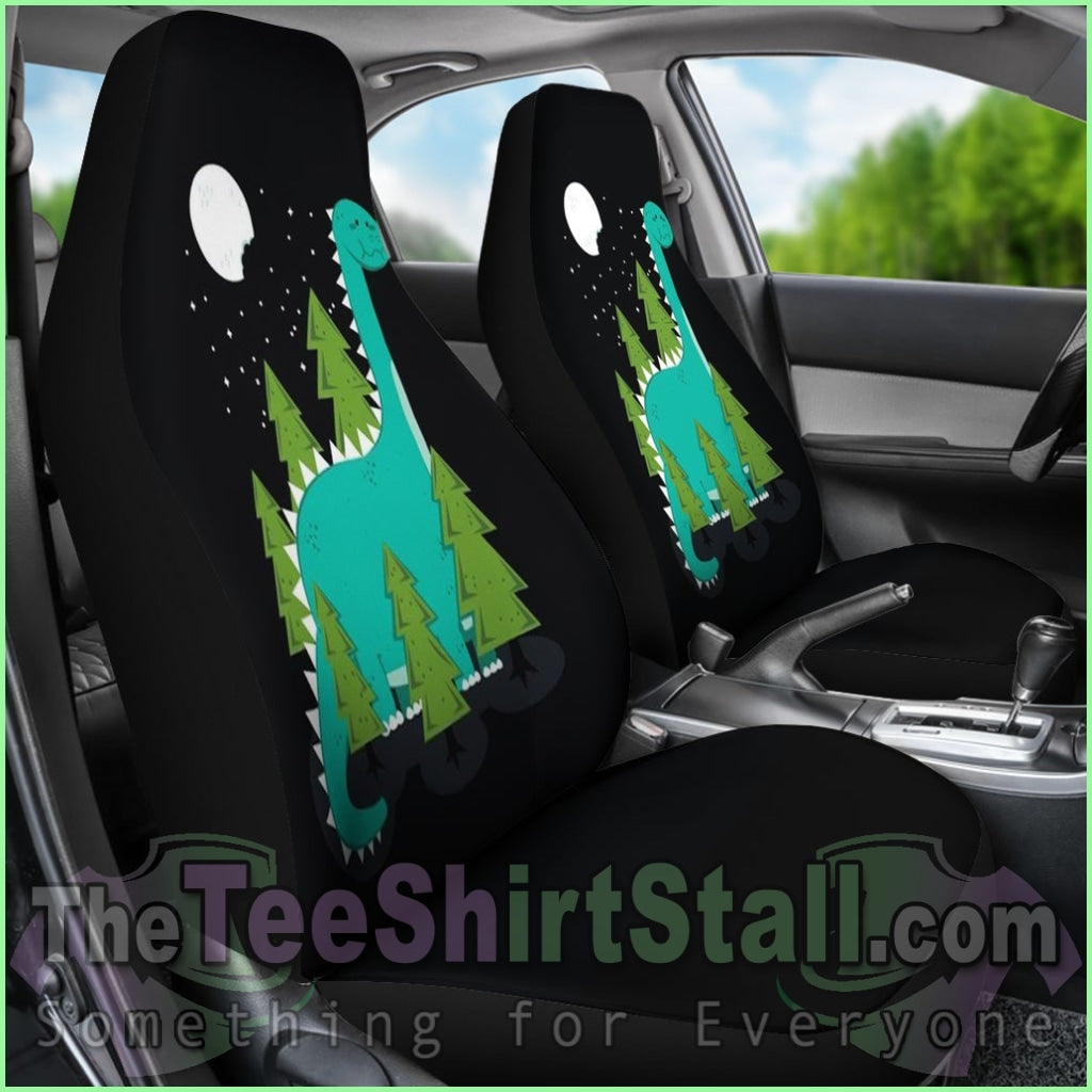 Green Dinosaur Car Seat Covers