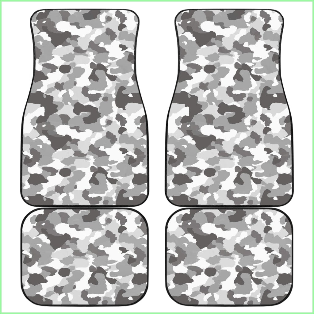 Grey Camouflage Floor Mats