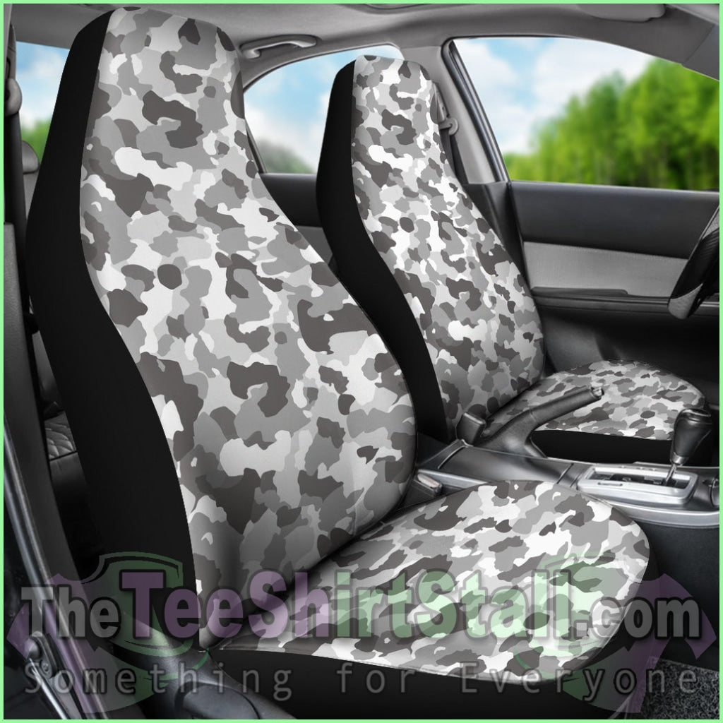 Grey Camouflage Seat Covers