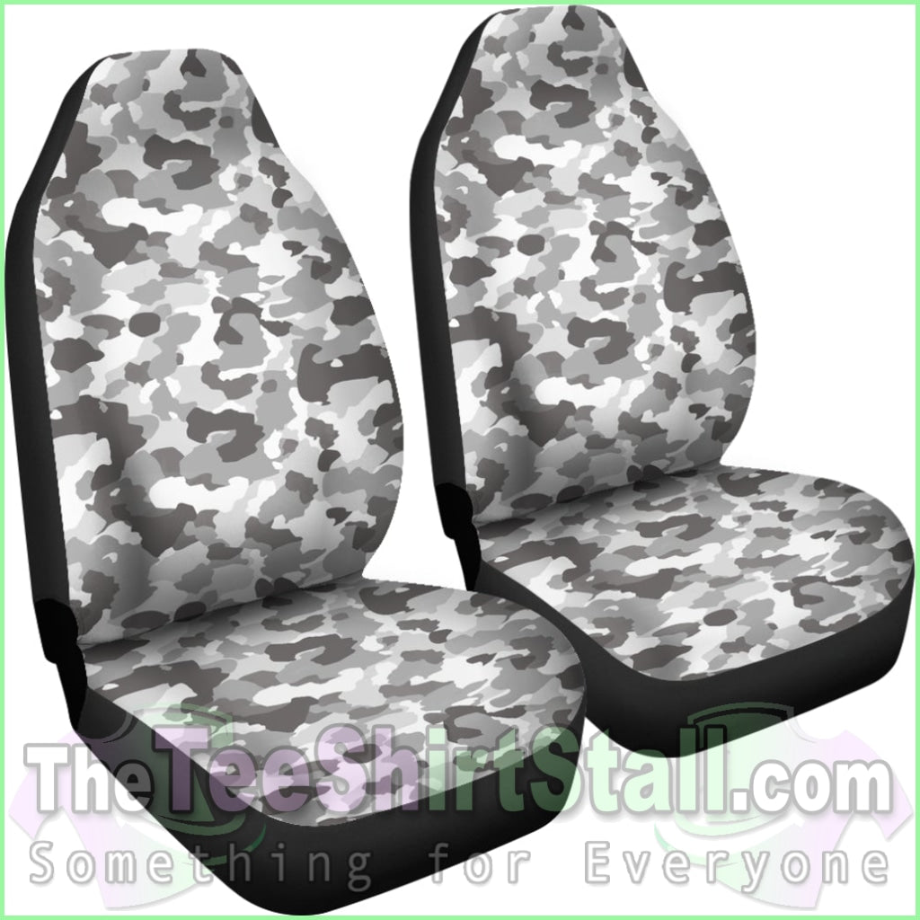 Grey Camouflage Seat Covers