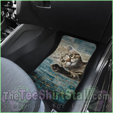 Load image into Gallery viewer, Grey Kitten Cute Car Floor Mat
