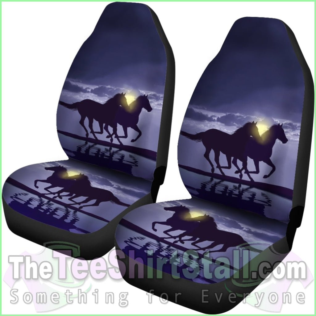 Horse - Night Car Seat Cover