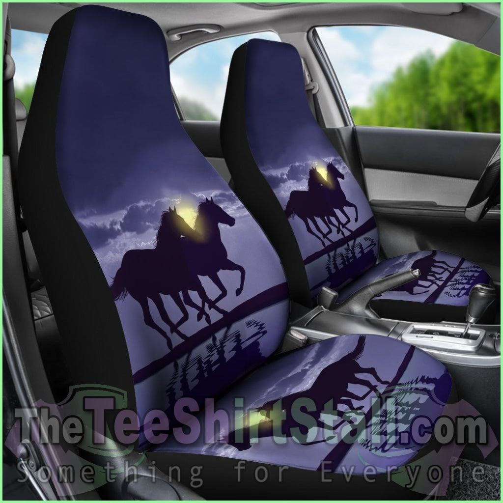 Horse - Night Car Seat Cover