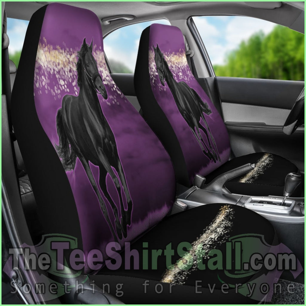 Horse Pink Night Car Seat Covers