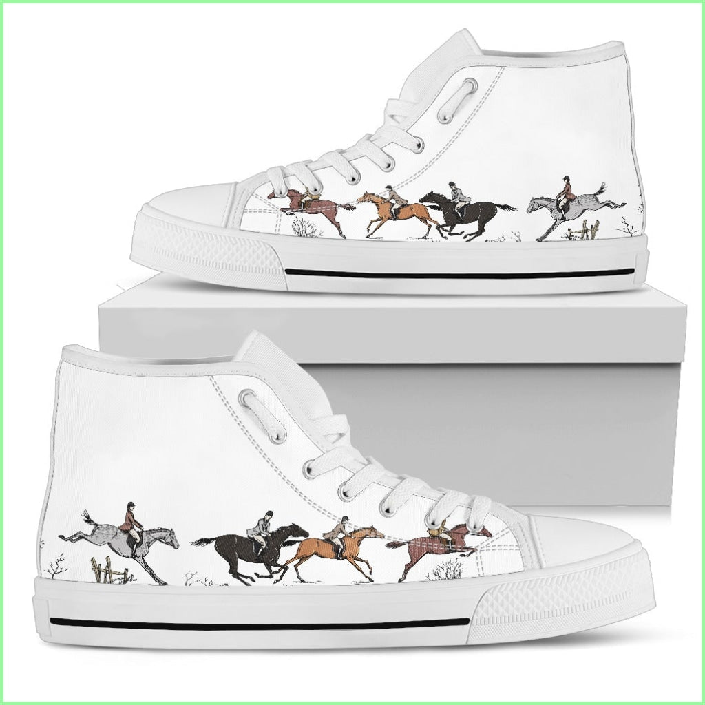 Horse Women High Top Shoes