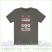 Load image into Gallery viewer, I Fear God And My Wife Tee Army / Xs T-Shirt
