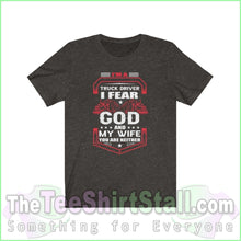 Load image into Gallery viewer, I Fear God And My Wife Tee Black Heather / Xs T-Shirt
