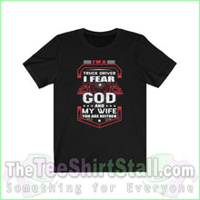 Load image into Gallery viewer, I Fear God And My Wife Tee Black / Xs T-Shirt
