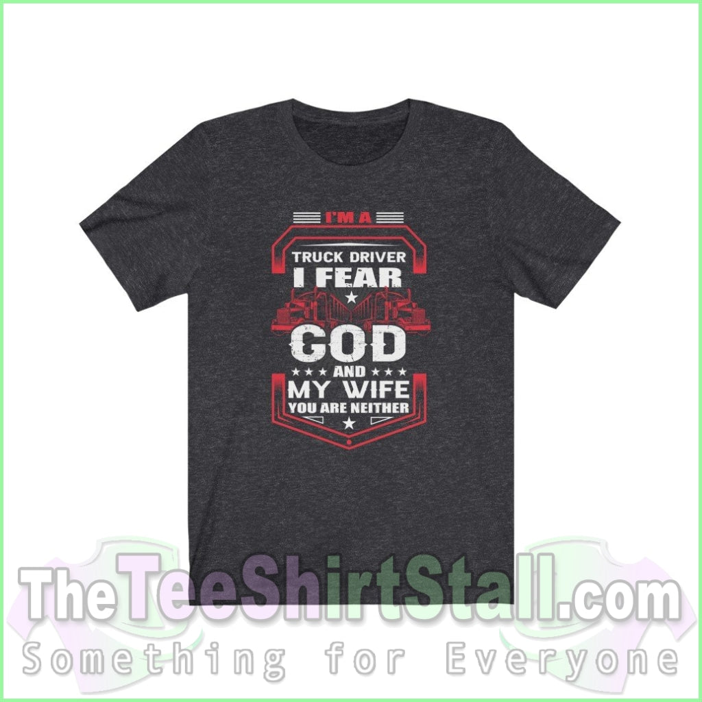 I Fear God And My Wife Tee Dark Grey Heather / Xs T-Shirt