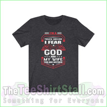 Load image into Gallery viewer, I Fear God And My Wife Tee Dark Grey Heather / Xs T-Shirt
