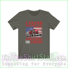 Load image into Gallery viewer, I Stand For The Flag And Kneel Cross Tee Army / Xs T-Shirt
