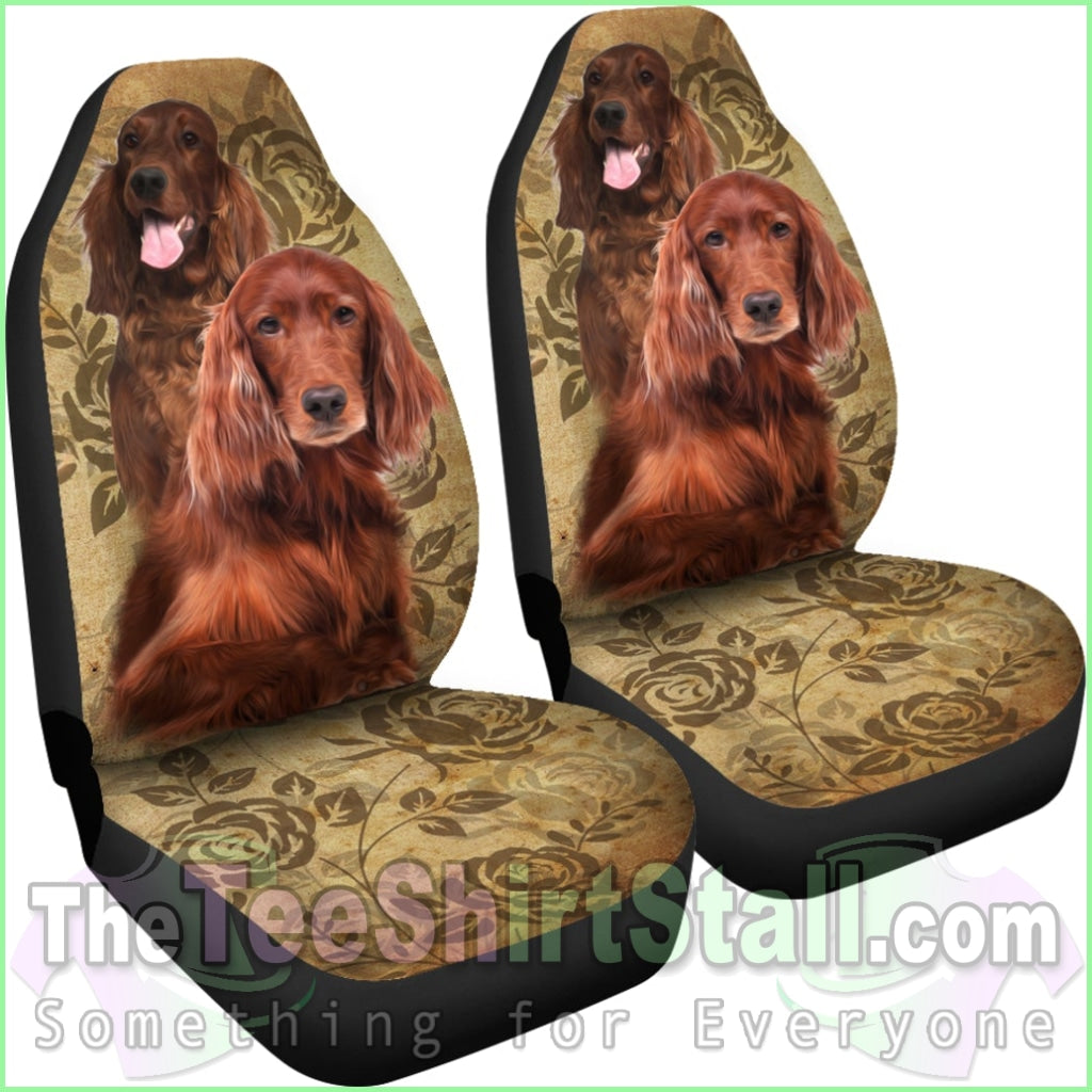 Irish Setter Car Seat Covers (Set Of 2)