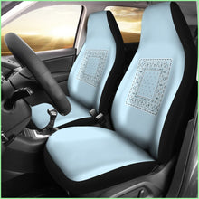 Load image into Gallery viewer, Light Blue Bandana Car Seat Covers - Minimal
