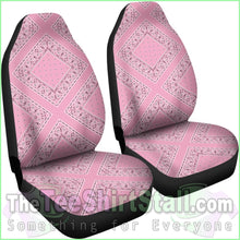 Load image into Gallery viewer, Light Pink Bandana Car Seat Covers - Diamond
