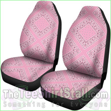 Load image into Gallery viewer, Light Pink Bandana Car Seat Covers - Diamond
