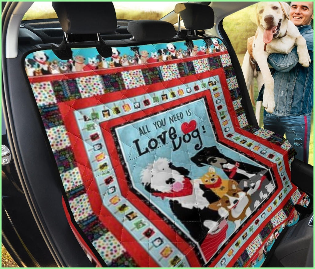 Love & A Dog Pet Seat Cover