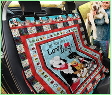 Load image into Gallery viewer, Love &amp; A Dog Pet Seat Cover
