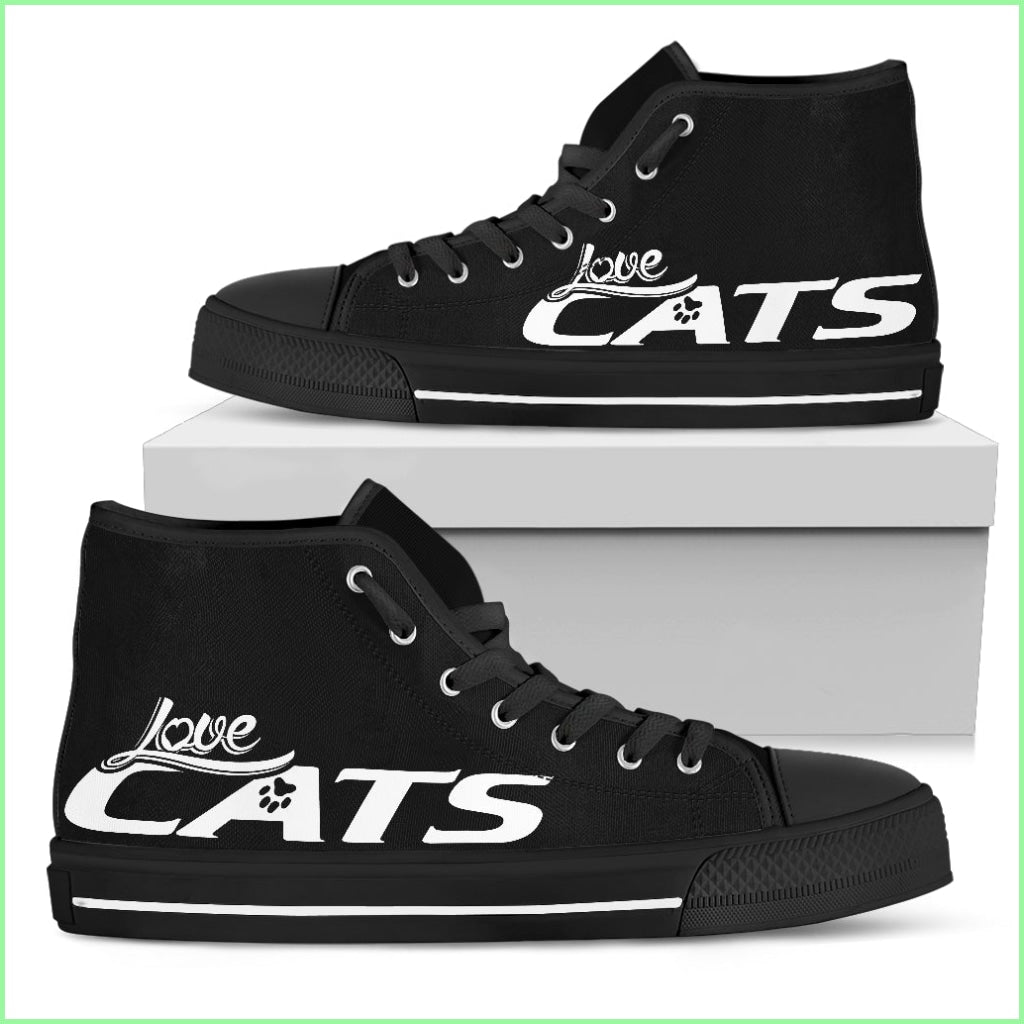 Love Cats Womens High Top