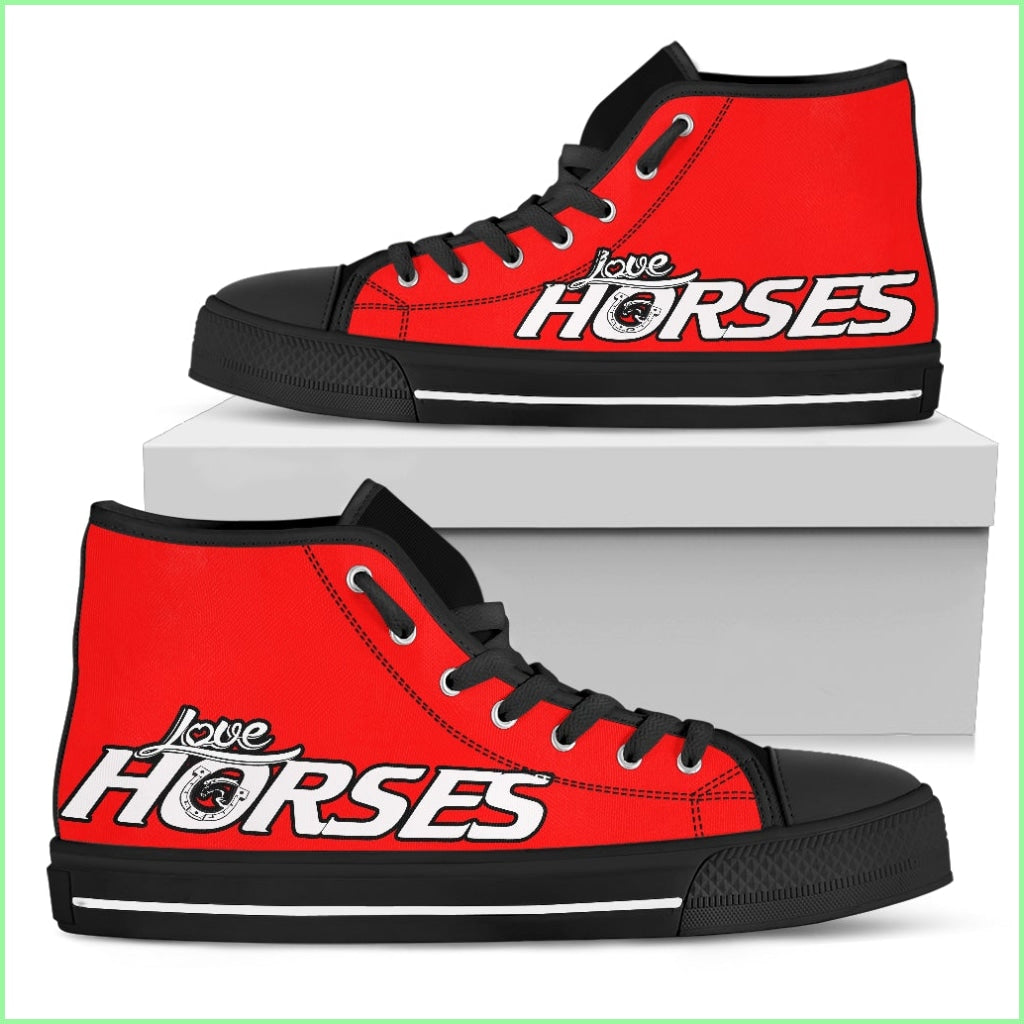 Love Horses Womens High Top