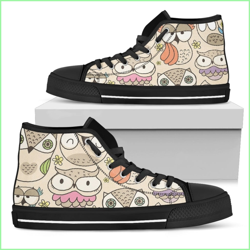 Love Owl Khaki Sneakers