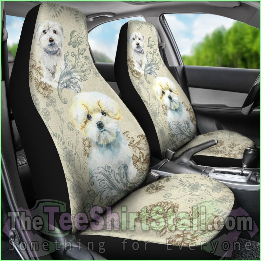 Maltese Car Seat Covers (Set Of 2)