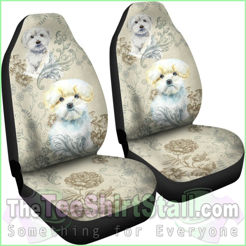 Maltese Car Seat Covers (Set Of 2)