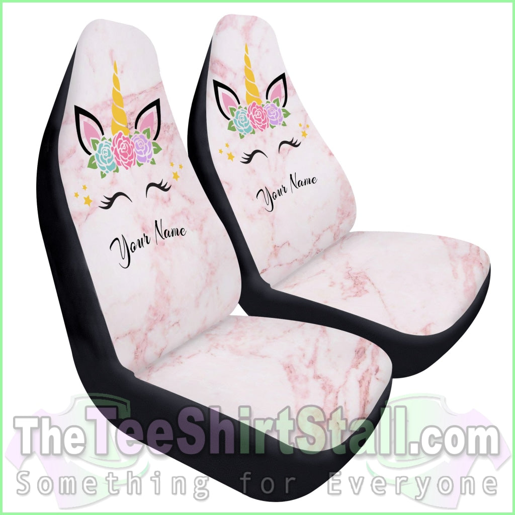 Marble Unicorn Car Seat Covers Automotive Interior