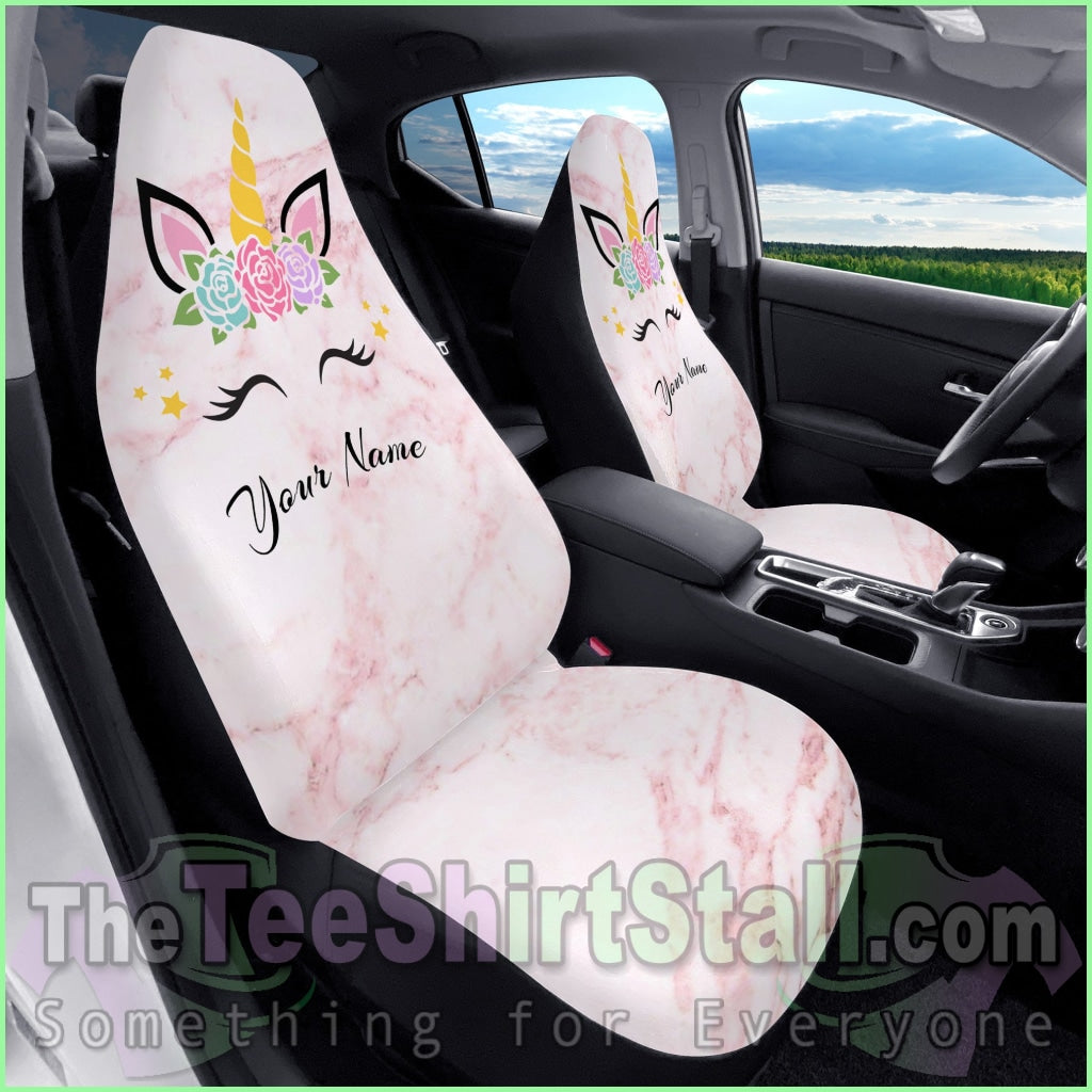 Marble Unicorn Car Seat Covers Automotive Interior
