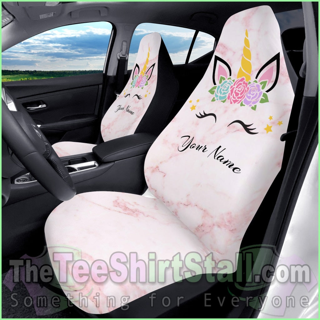 Marble Unicorn Car Seat Covers Automotive Interior