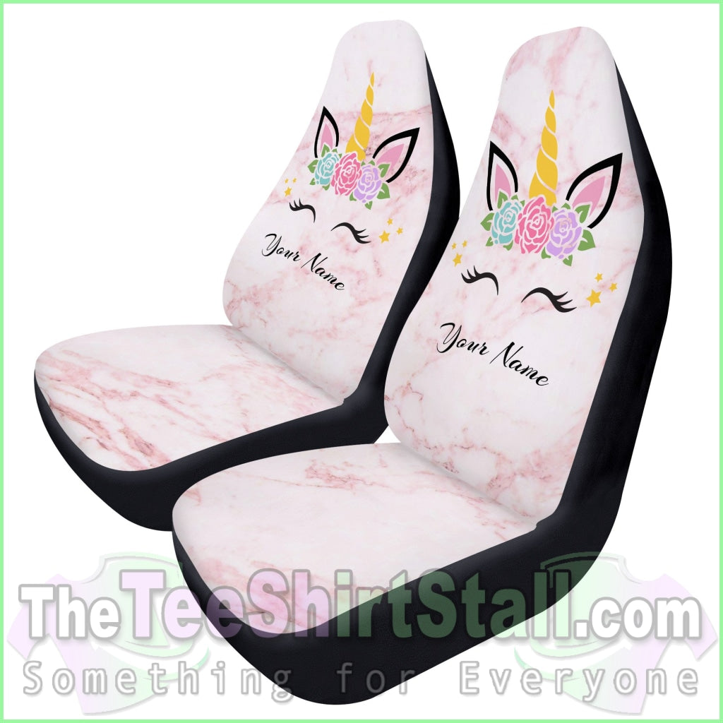 Marble Unicorn Car Seat Covers Automotive Interior