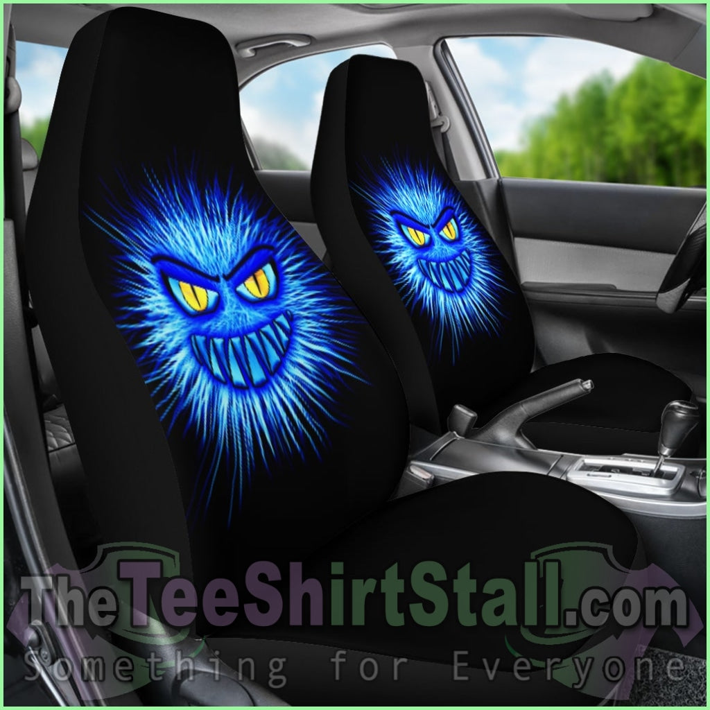 Monster Blue Car Seat Covers