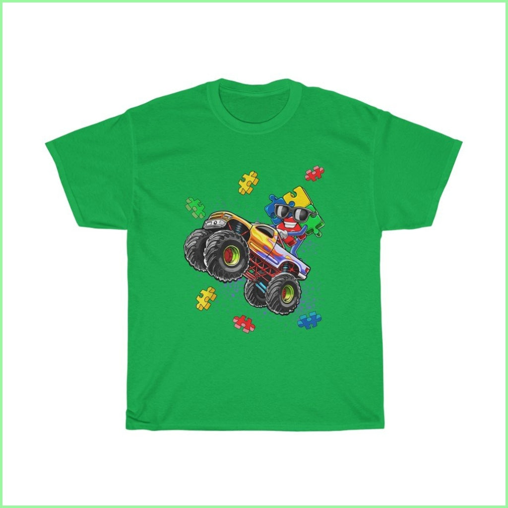 Monster Truck - Autism Tee L / Irish Green T-Shirt