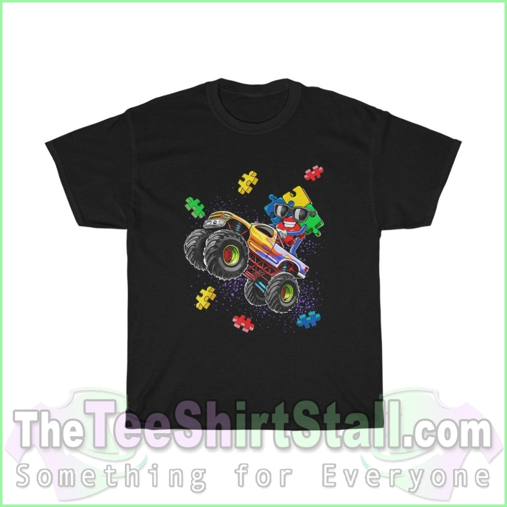 Monster Truck - Autism Tee S / Black T-Shirt