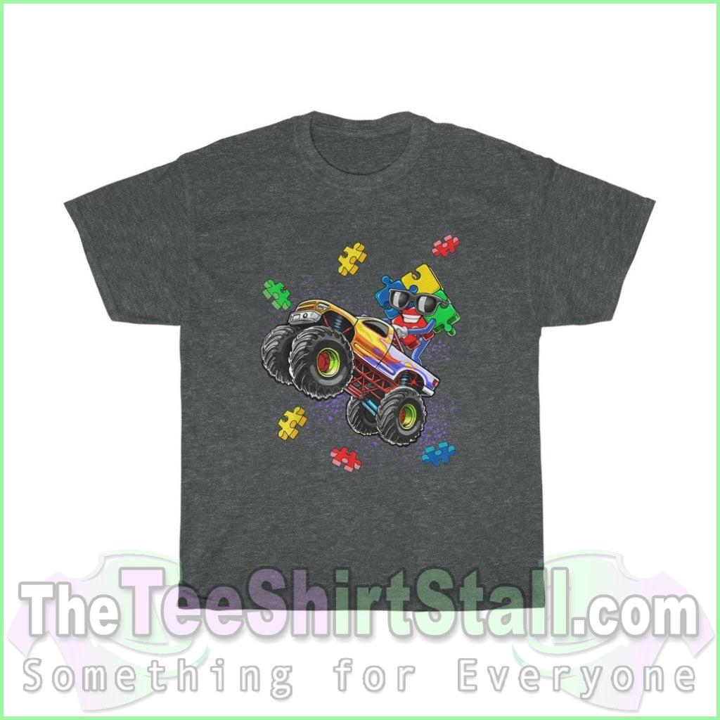 Monster Truck - Autism Tee S / Dark Heather T-Shirt